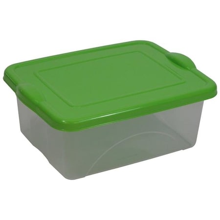 Redmon 7426GR 10 Litre & 2.5 Gal Clearview Storage With Color Snap-On Lid; Green